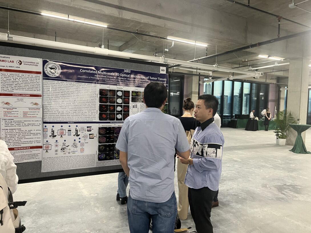 Jingtian's poster presentation at 2024 Chicago BioEng Conference