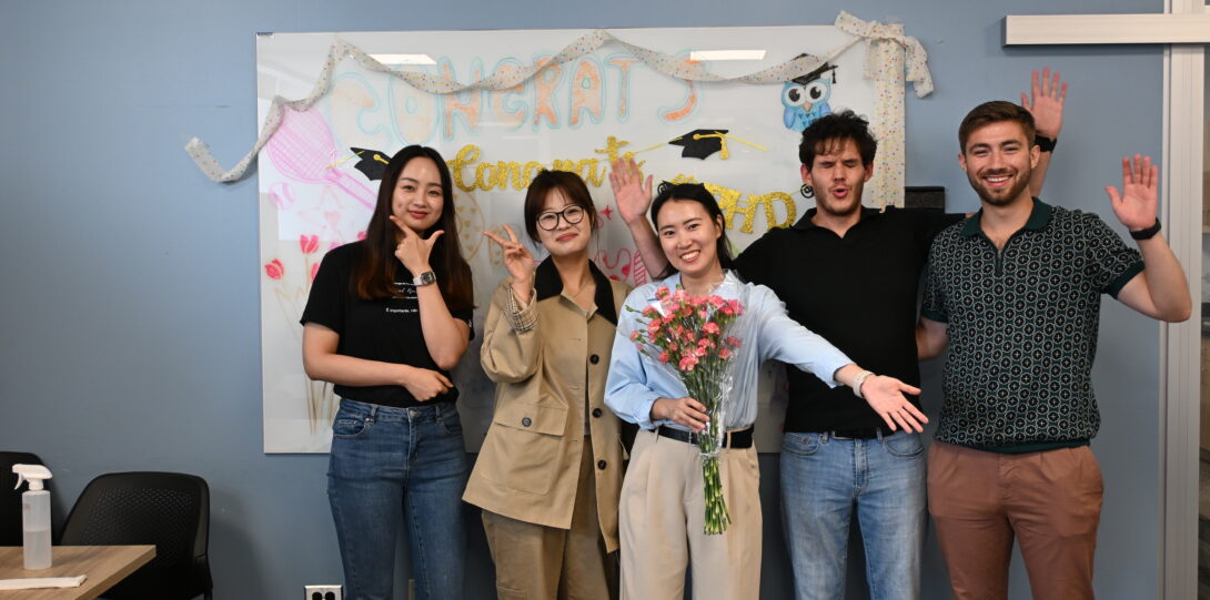 Celebration after Dahee's defense